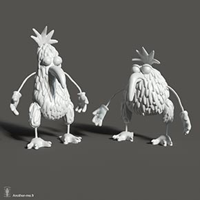 Raw 3D scans of stop-motion puppets - Kiwi TV serie;