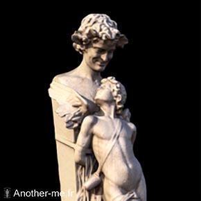 Scan 3D d'une sculpture en pierre capturée au Jardin des Plantes à Paris